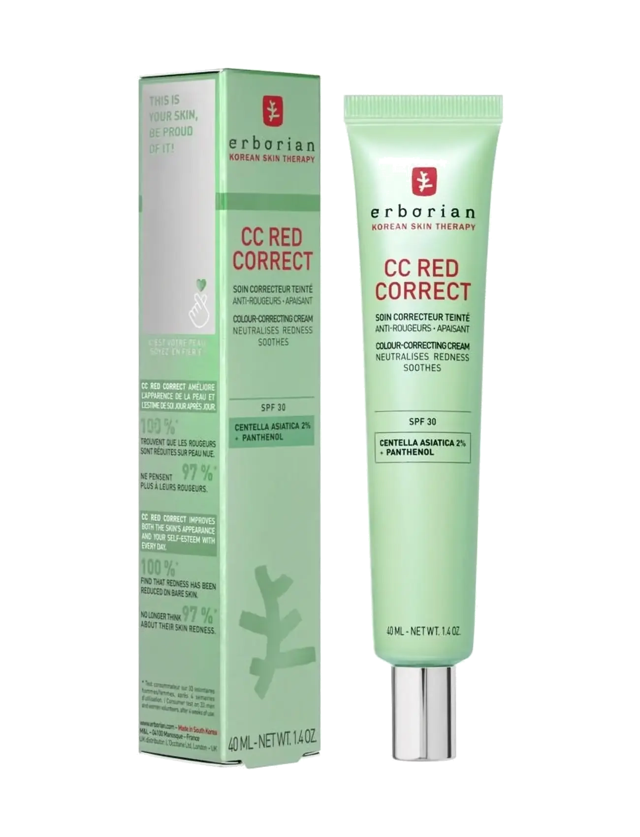 Erborian - CC Red Correct 40 ml - makeup - no color - 4