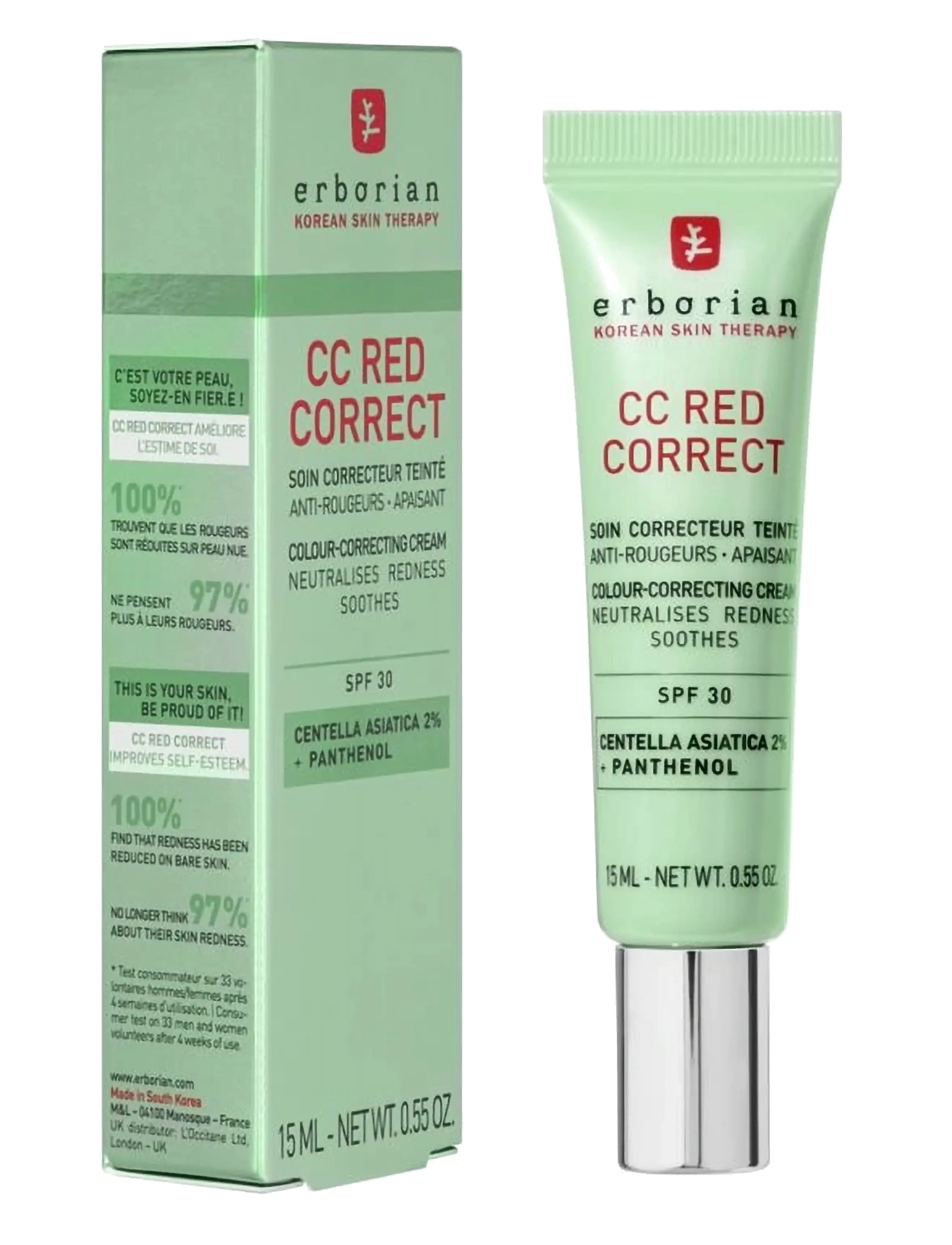 Erborian Cc Red Correct 15 Ml, ml, Face, Nackt - Bb & Creams, Beauty