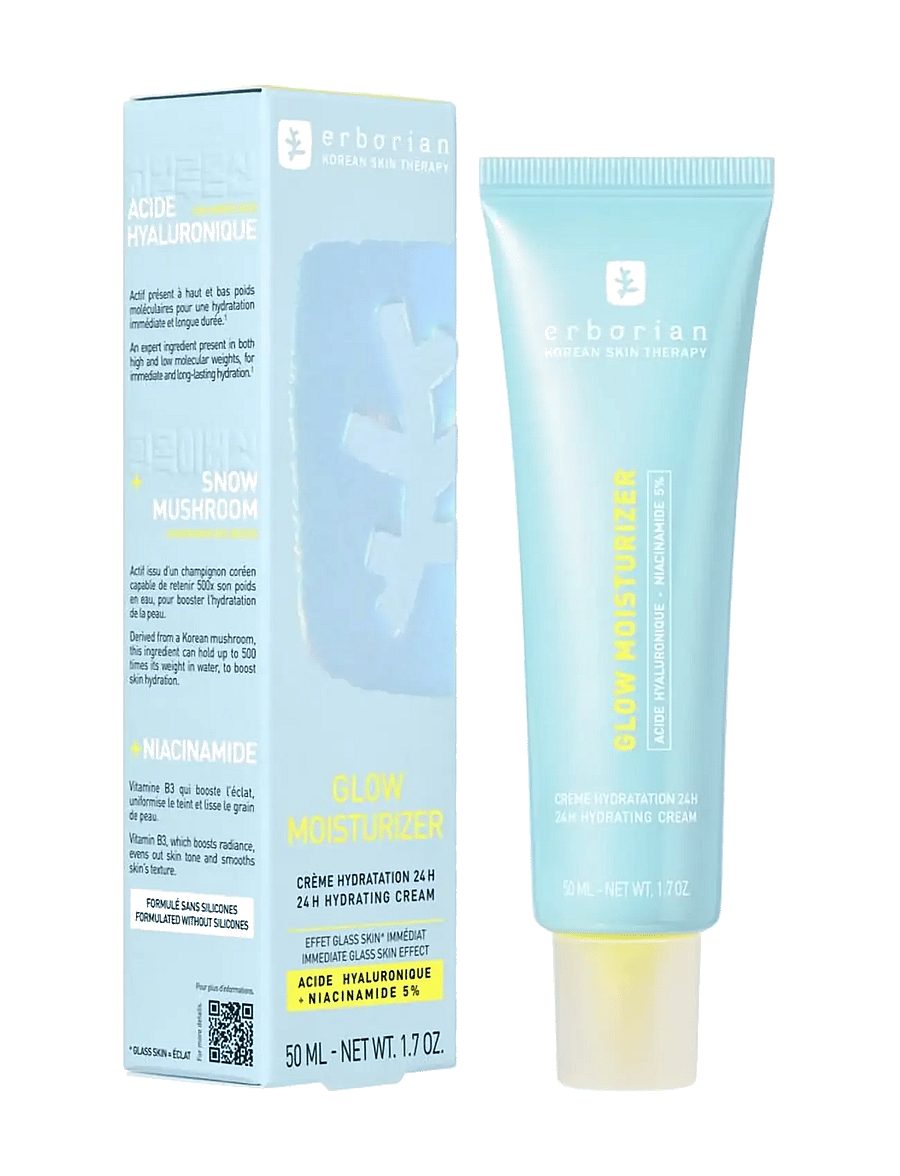 Erborian - Glow Moisturizer 50ML - päevakreemid - white - 2