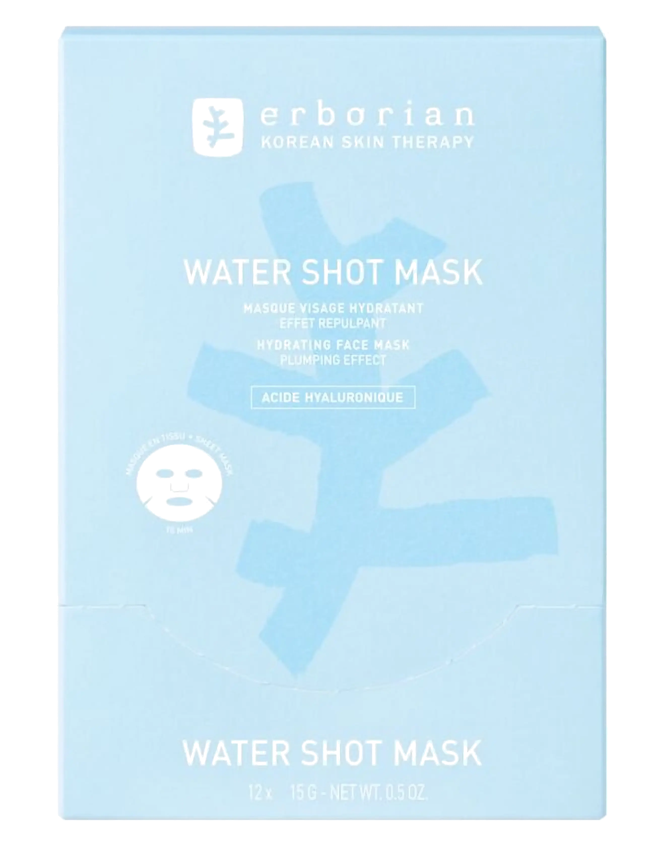 Erborian - Water Shot Mask 15GR - sheet masks - white - 1