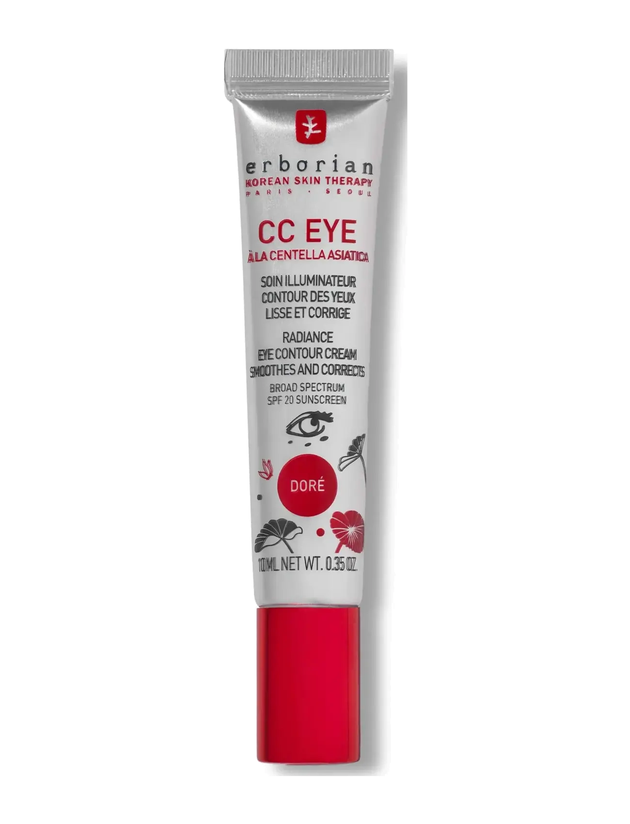 Erborian Cc Eye Doré 10Ml, BB & CC Creme, Rød, Str: 10 ML