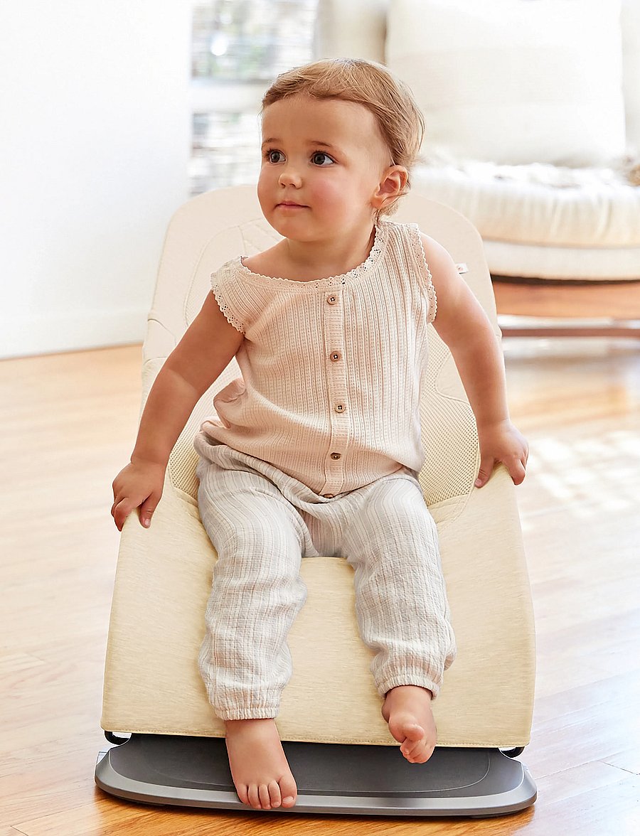 Ergobaby - Evolve 3-in-1 Bouncer Camel Brown - babysitters - cream - 0