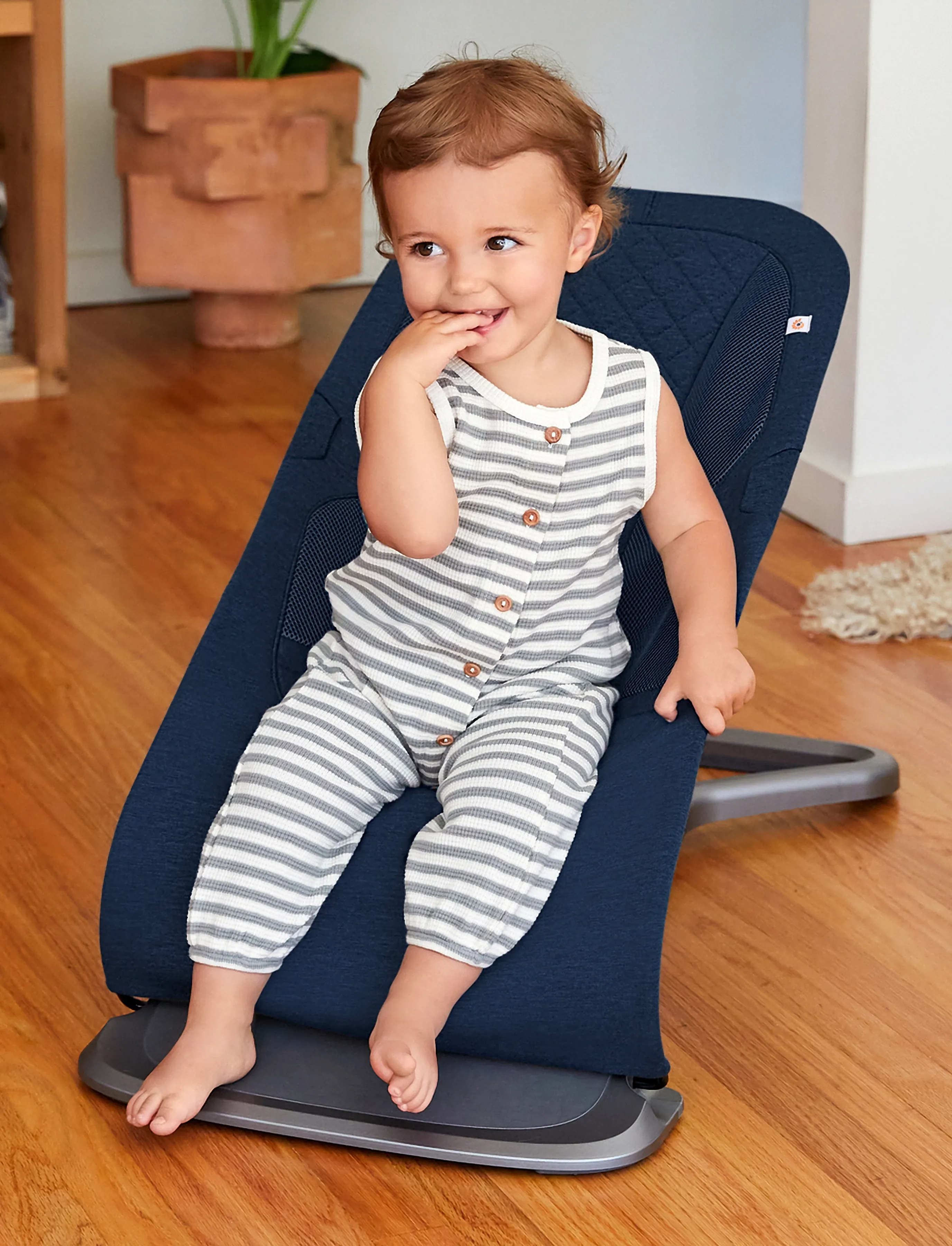 Ergobaby Evolve 3-In-1 Bouncer, One Size, Navy, Baby Og Graviditet > Baby Bouncers & Swings, Børn