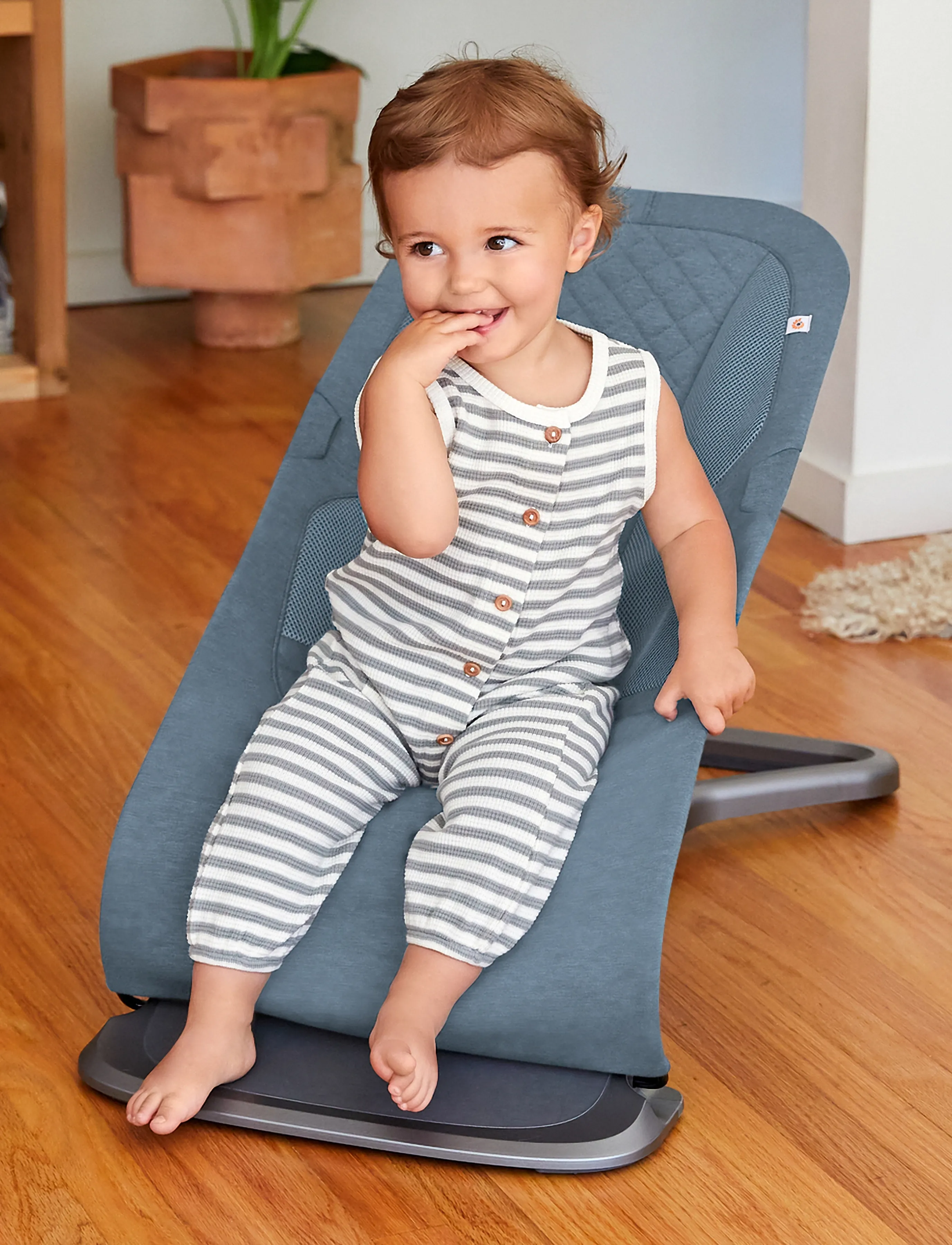 Ergobaby Evolve 3-In-1 Bouncer, One Size, Blue, Baby Og Graviditet > Baby Bouncers & Swings, Børn