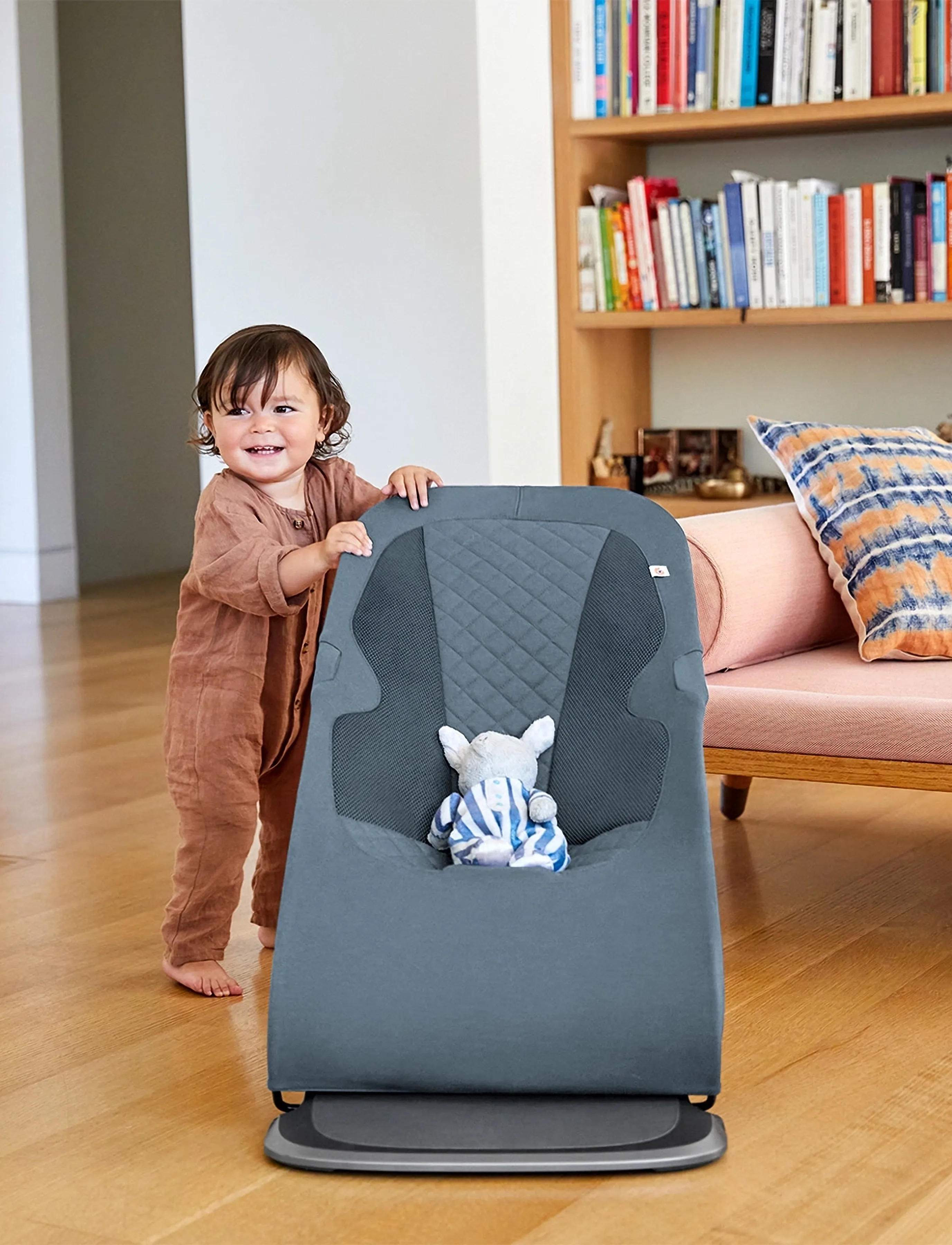 Ergobaby - Evolve 3-in-1 Bouncer - babysitters - oxford blue - 5