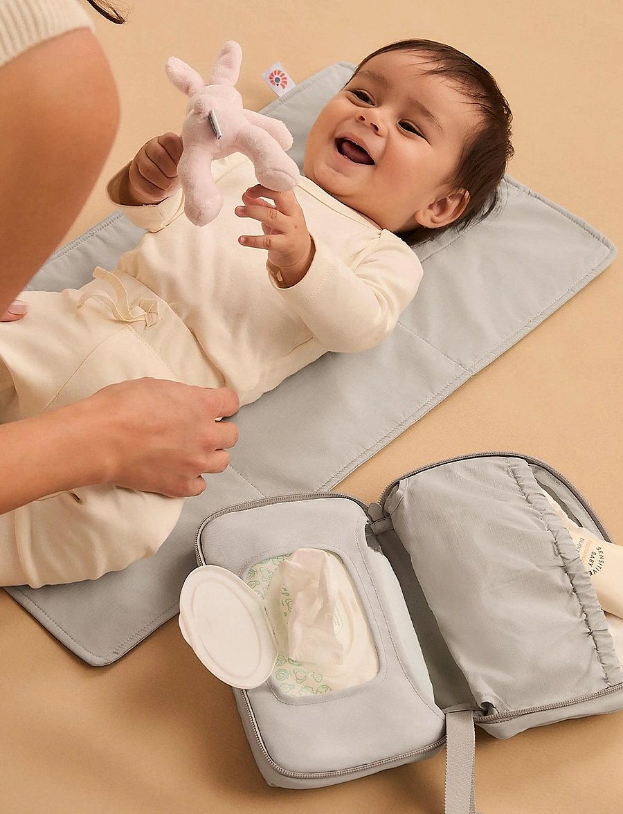 Ergobaby - Portable Changing Pad - etuier til vådservietter - grey - 0
