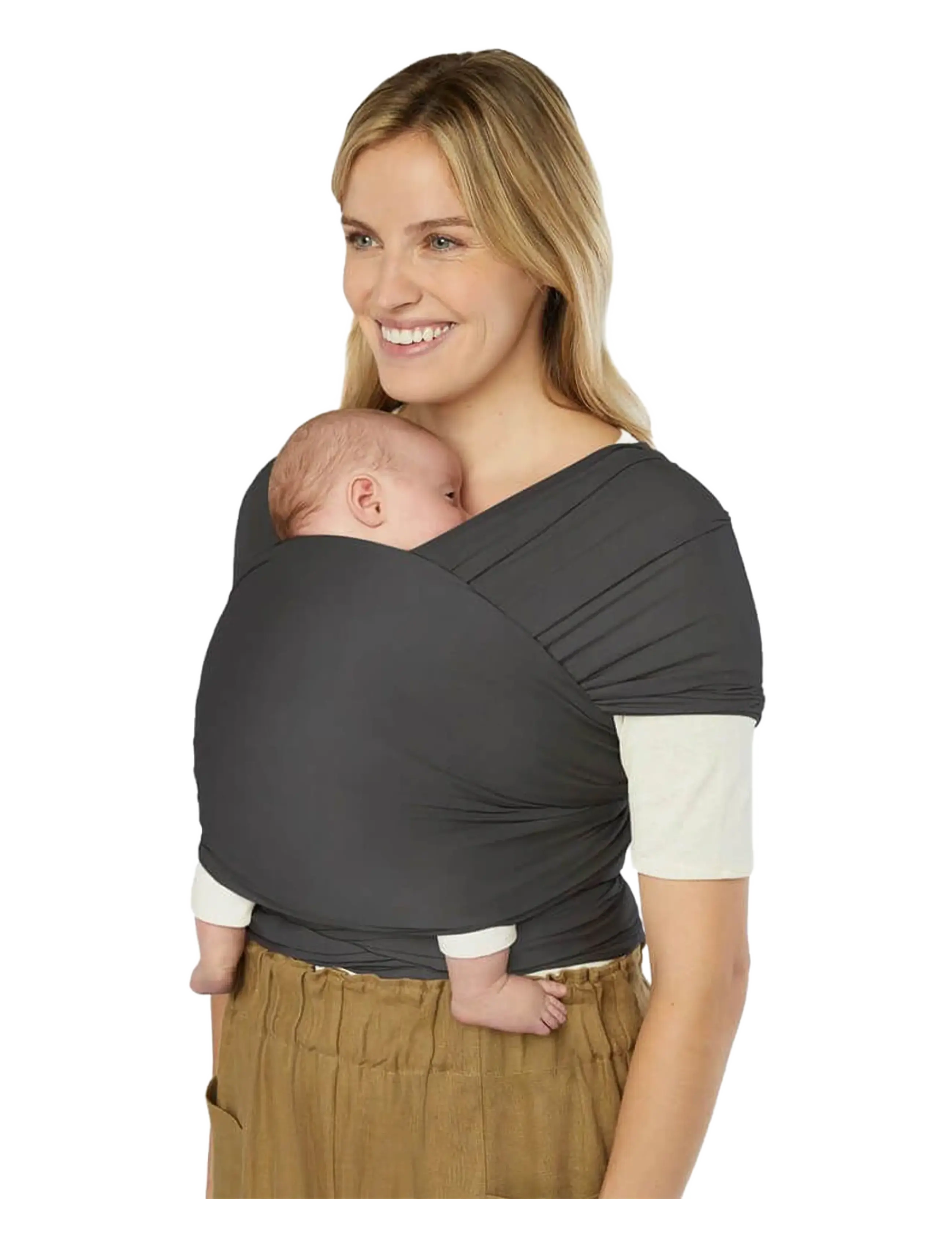 Ergobaby Aura Wrap Knit - Bärselar & Bärsjalar - SOFT BLACK / grey