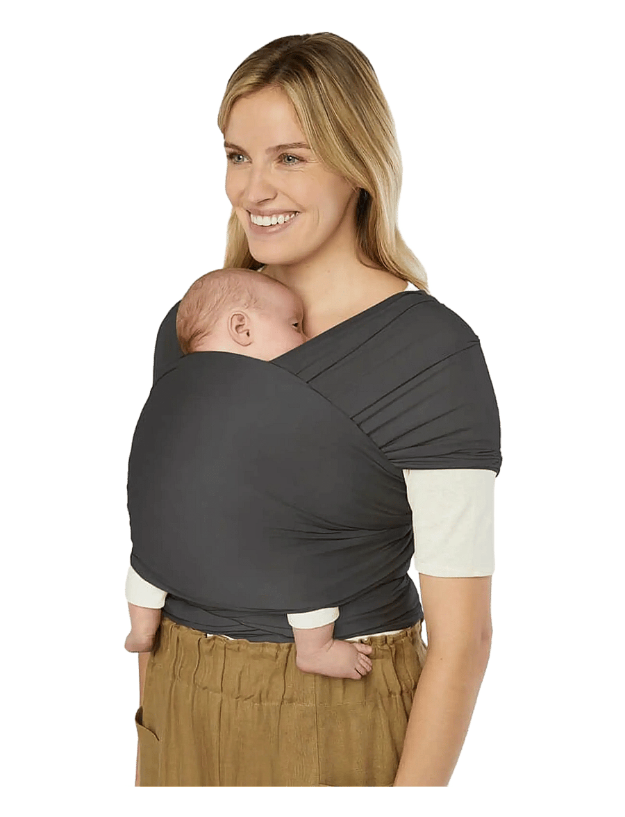 Ergobaby - Aura Wrap Knit - bæreslynge - soft black - 0