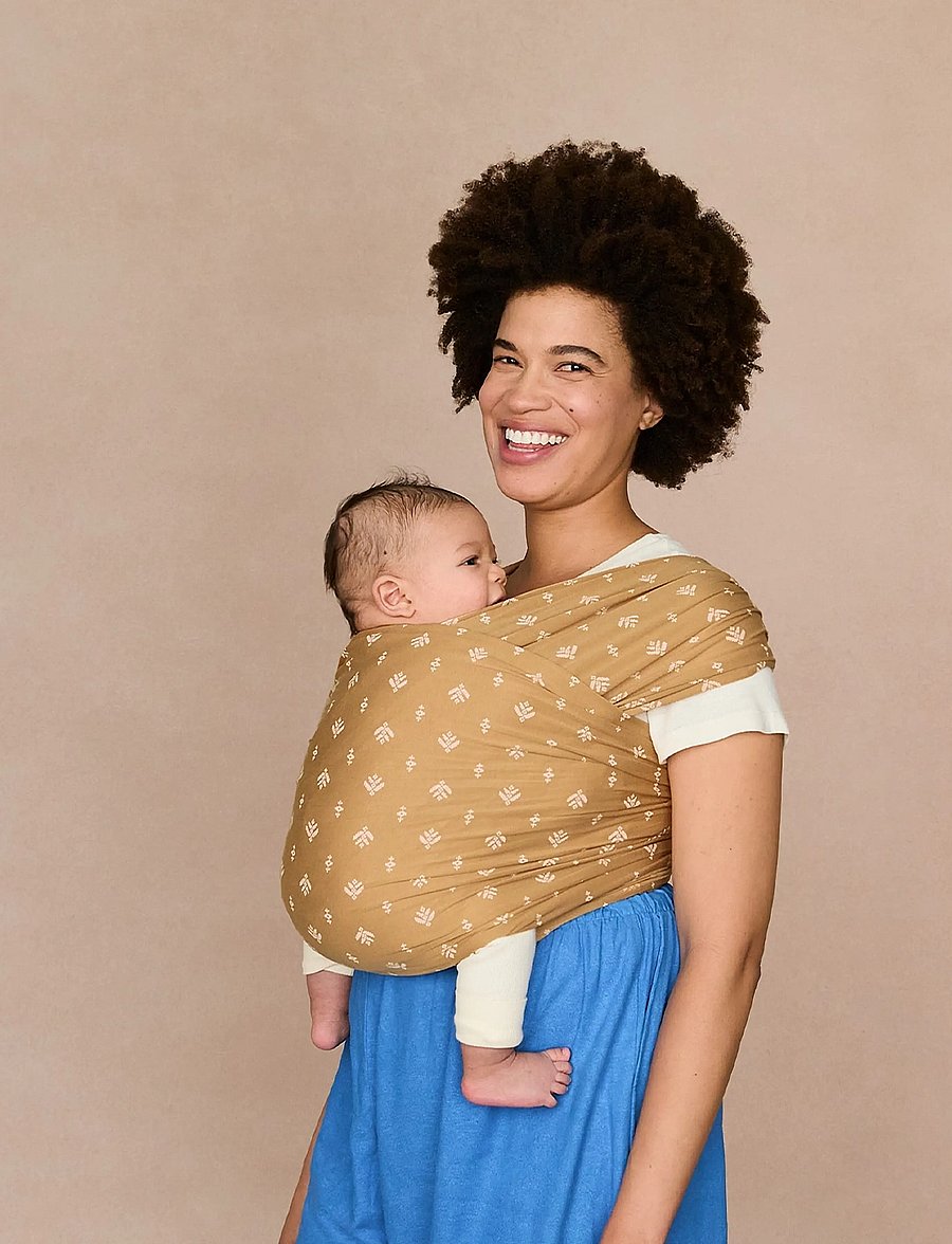 Ergobaby - Aura Wrap Knit - bæreslynge - soft camel harvest - 3