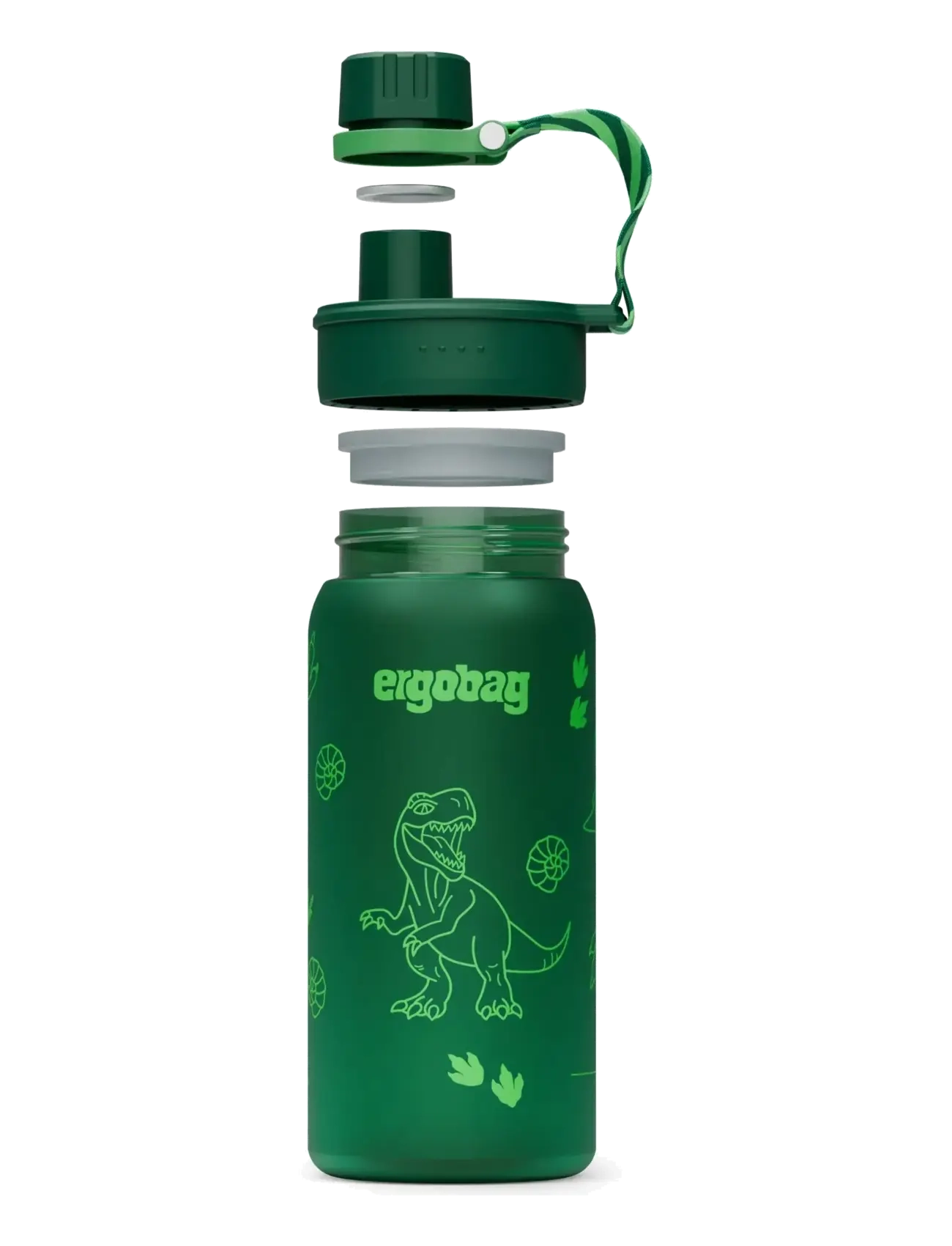 Ergobag - BOTTLE Dinosaur - vandflasker - green - 2