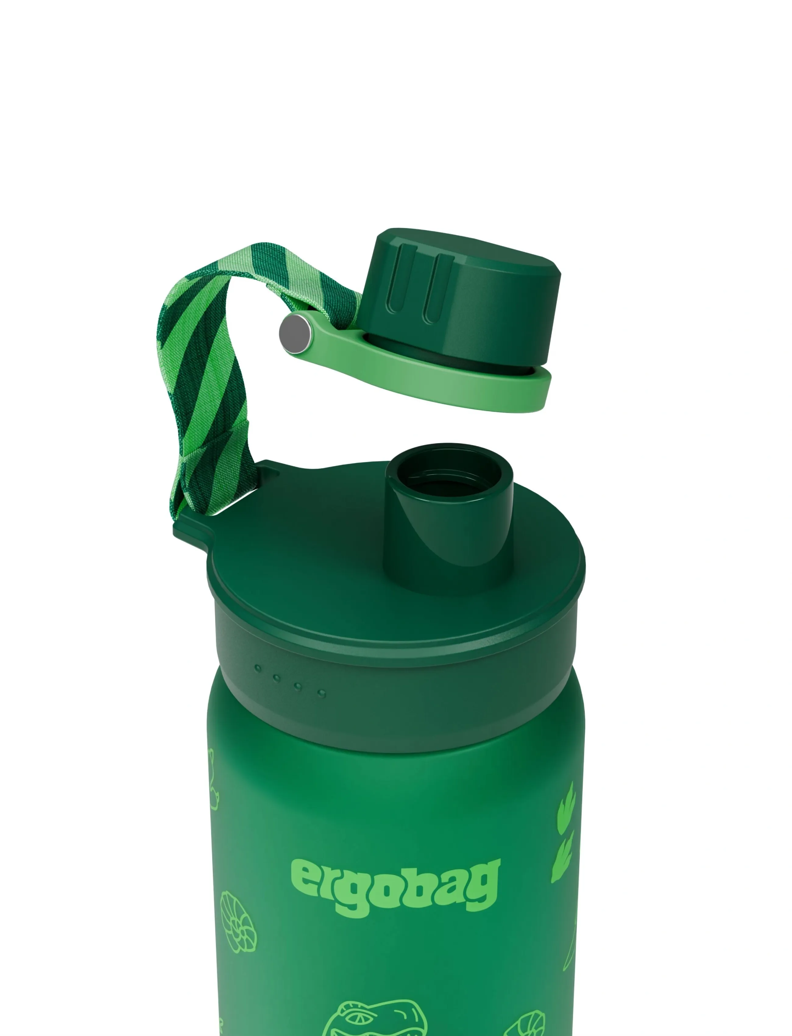 Ergobag - BOTTLE Dinosaur - vandflasker - green - 4