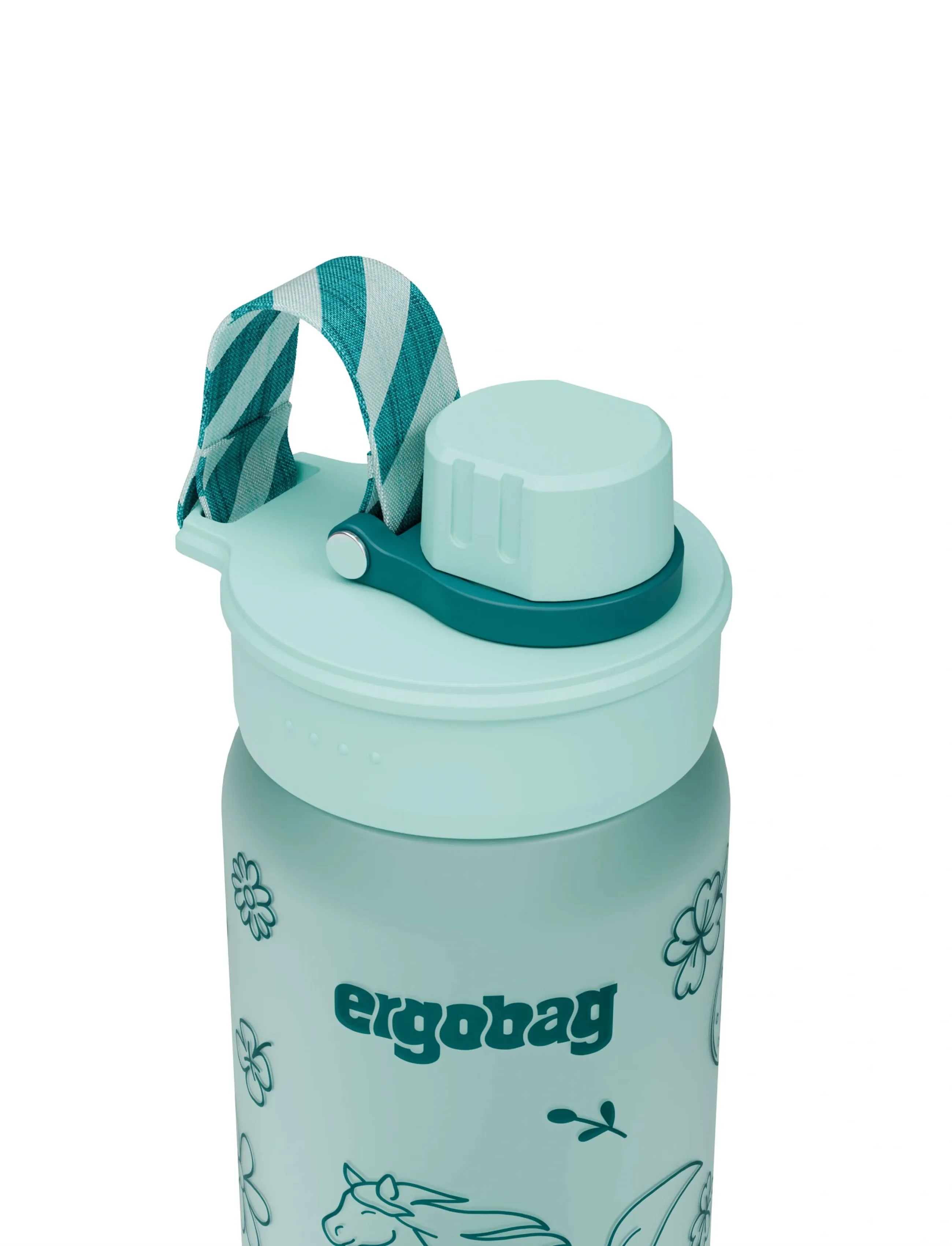 Ergobag - BOTTLE Horse - vandflasker - green - 3