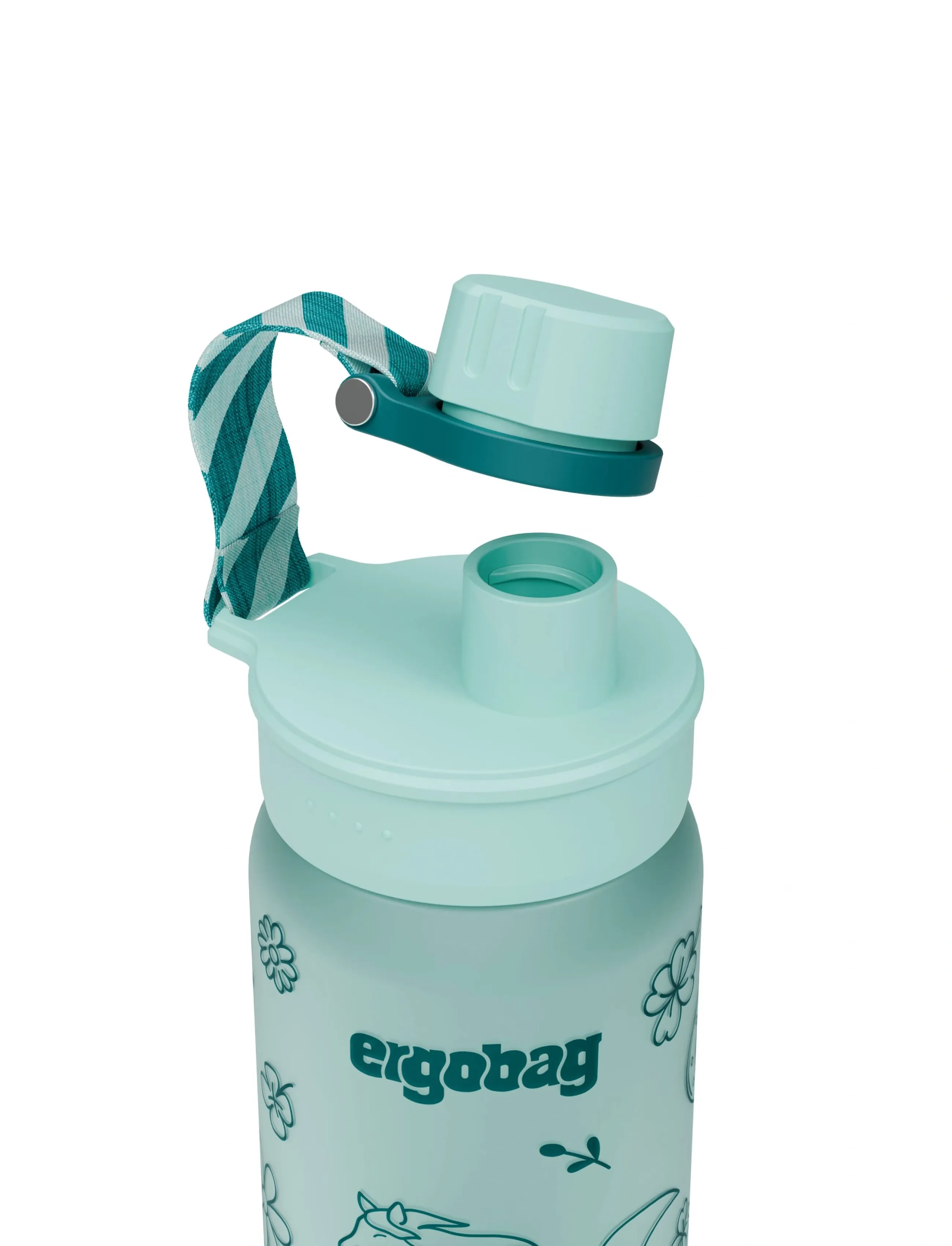 Ergobag - BOTTLE Horse - vandflasker - green - 4