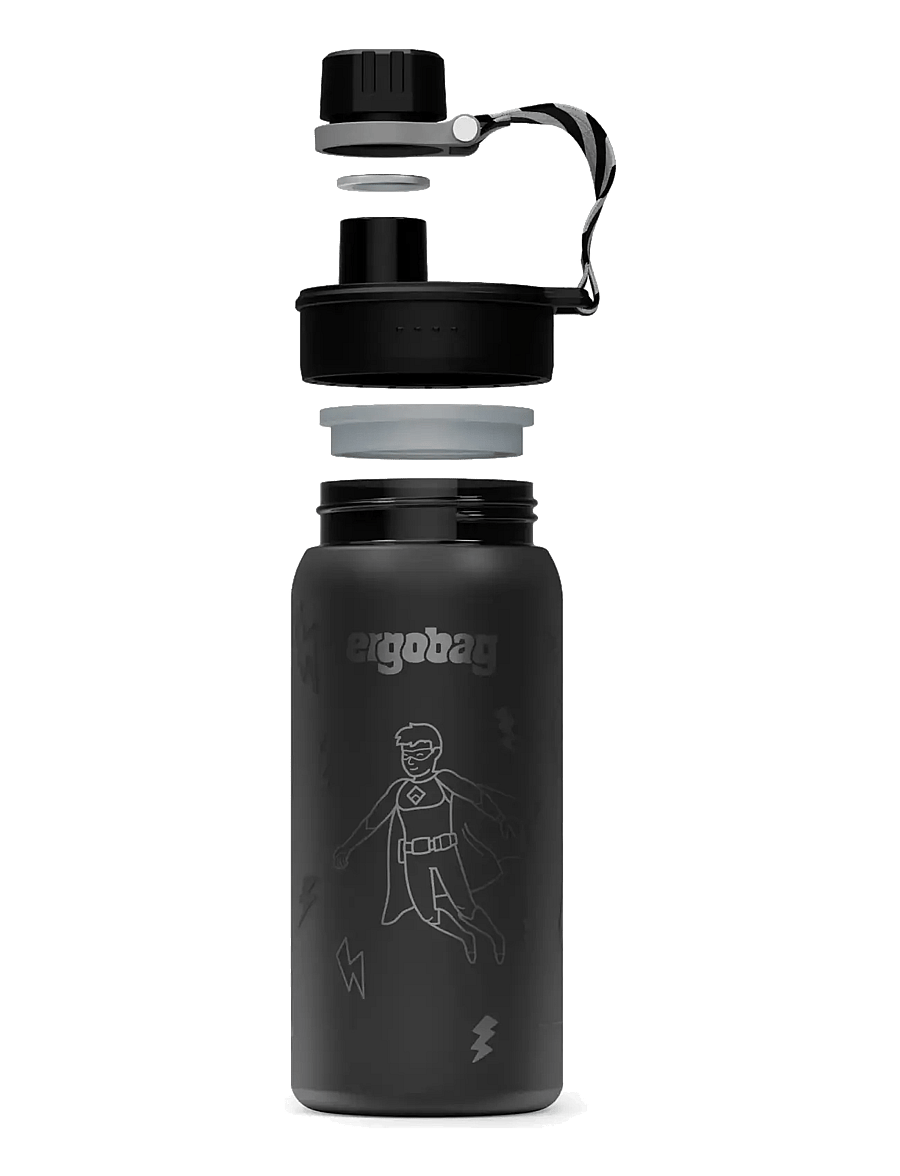 Ergobag - BOTTLE Superhero - vandflasker - black - 2