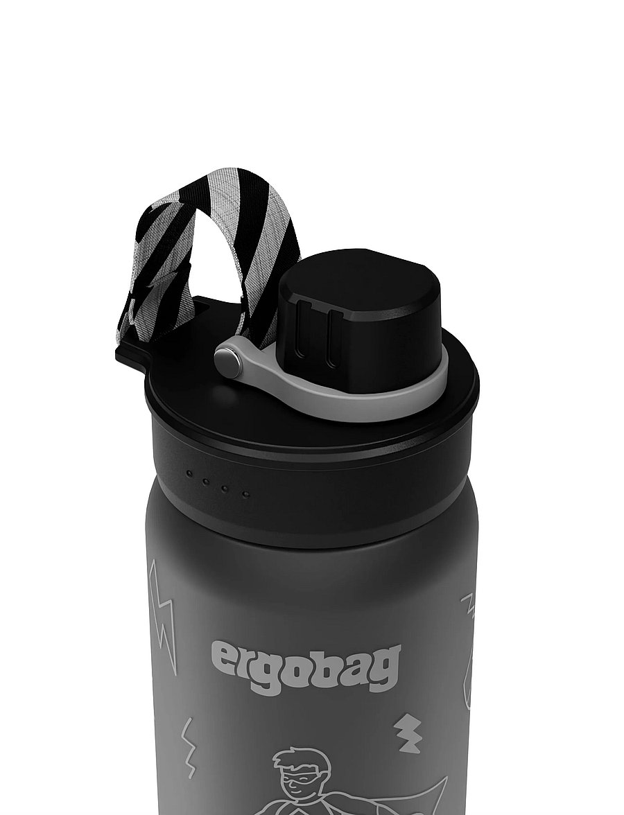 Ergobag - BOTTLE Superhero - vandflasker - black - 3