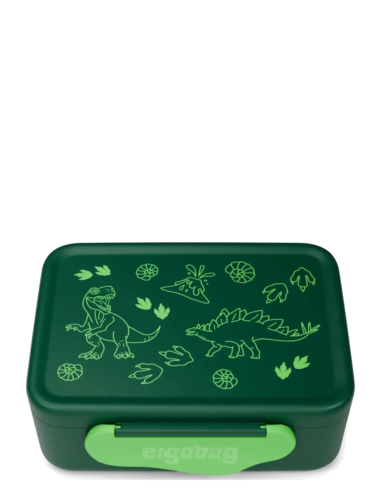 Ergobag Lunchbox Dinosaur, Madkasse, Grøn, Str: 1 L