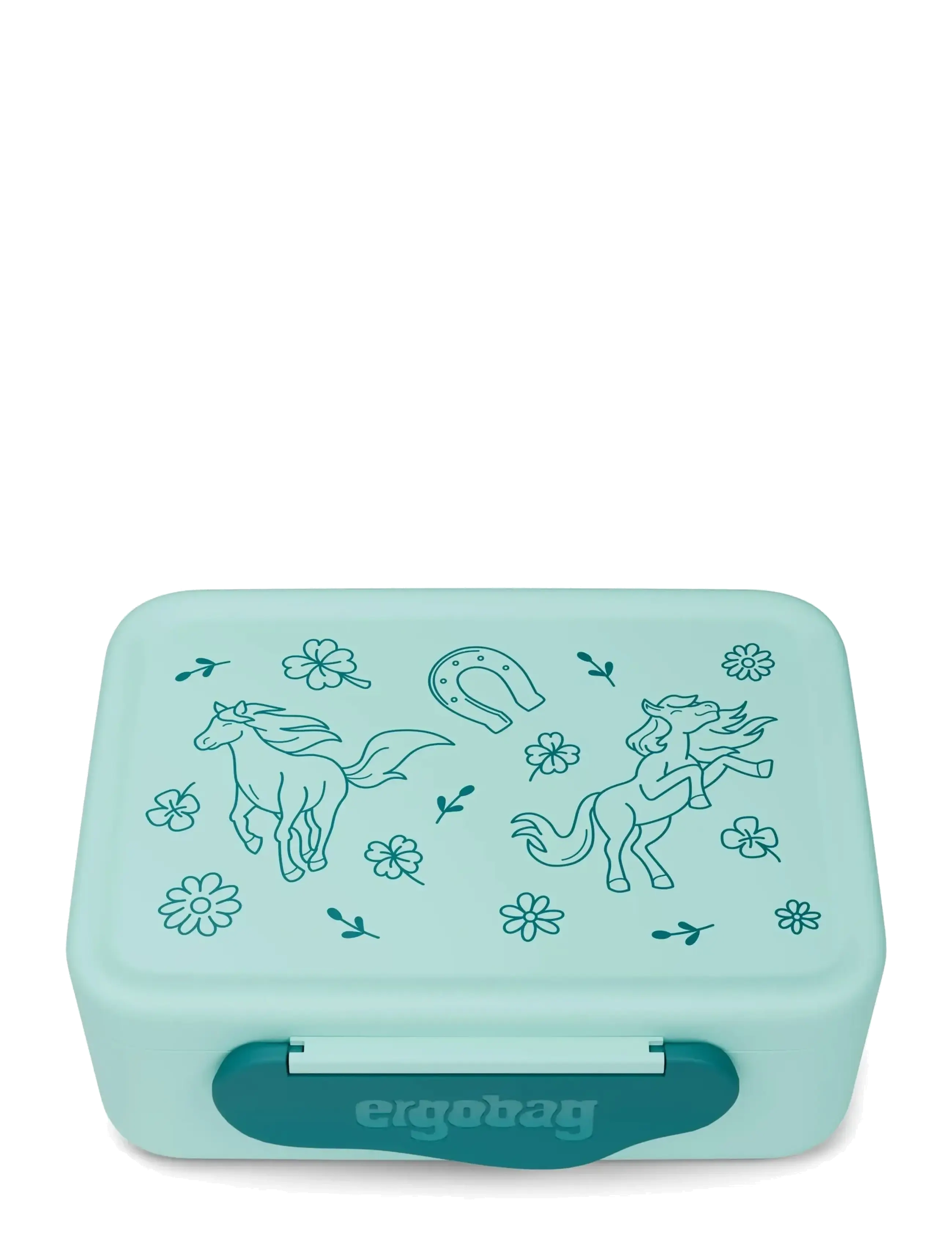 Ergobag Lunchbox Horse, 1 L, Green, Måltidstid > Madkasser, Børn