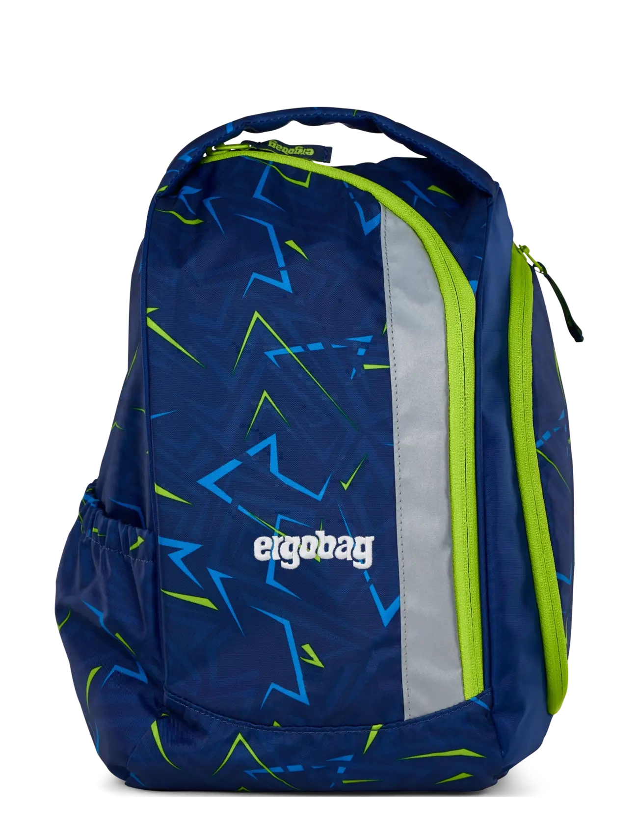 Ergobag Prime Front Runbear, Børn, Refleks Skoletaske, Blå, Str: 9.3 L