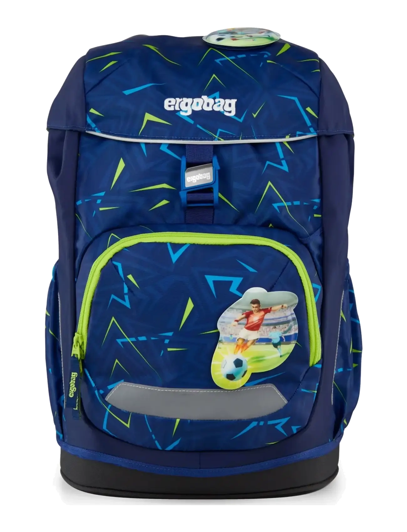 Ergobag Flex Front Runbear, Børn, Børne Skoletaske, Blå, Str: 23 L