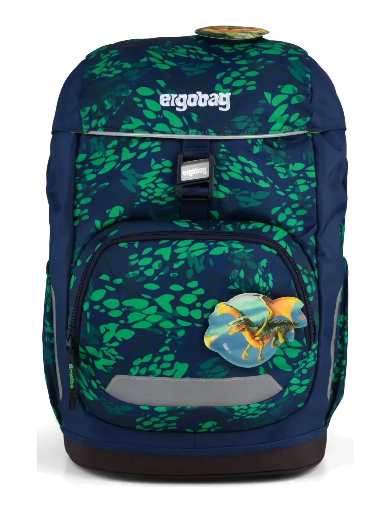 Ergobag Flex Firebear Dragon, 23 L, Navy, Tasker > Rygsække, Børn