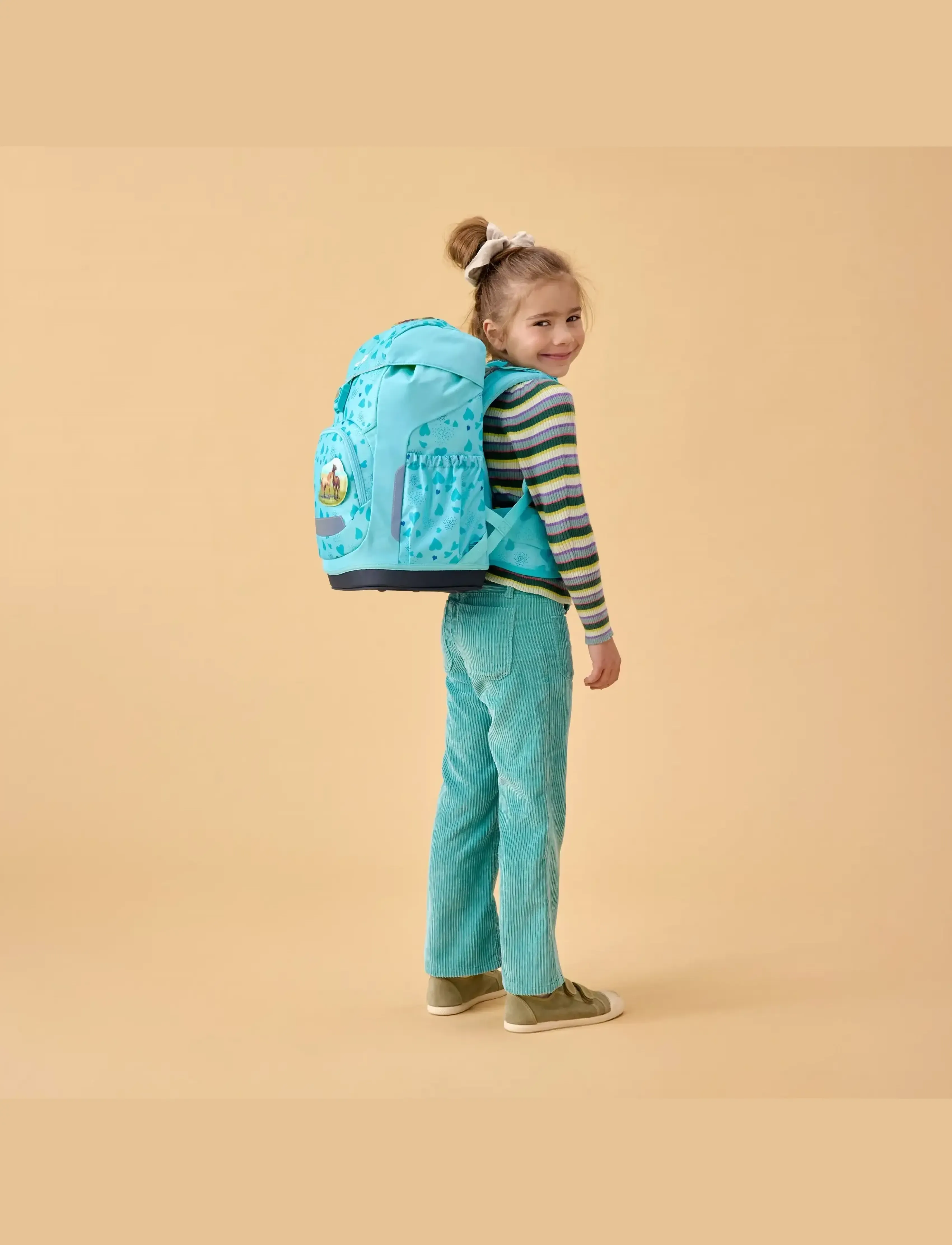Ergobag Flex Horsedreambear, 23 L, Green, Tasker > Rygsække, Børn
