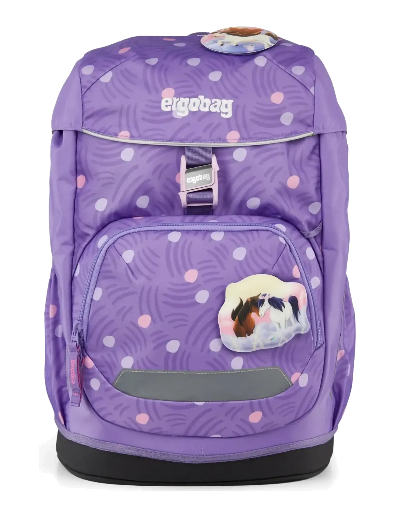 Ergobag Flex Ponybearadise, Børn, Børne Skoletaske, Lila, Str: 23 L