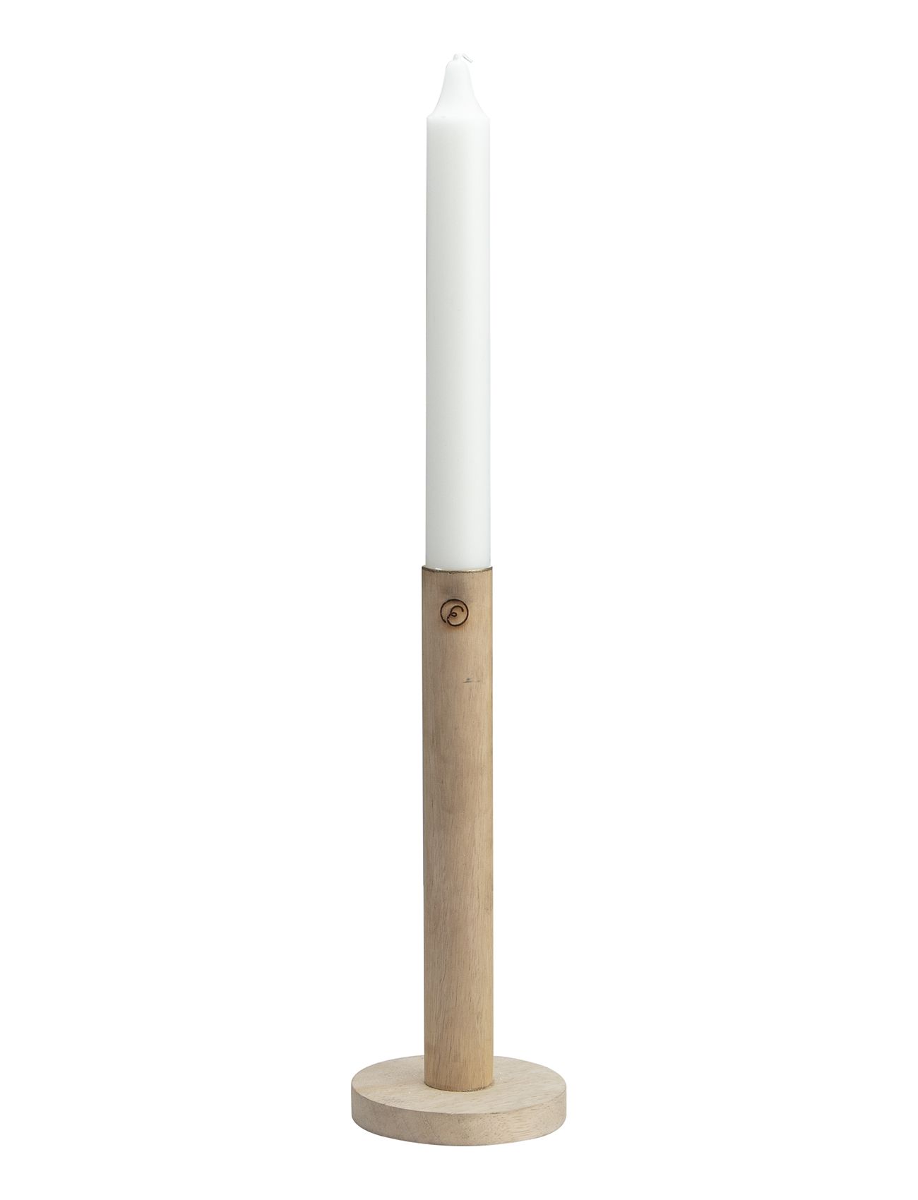 lysestake av tre 20 cm Natur