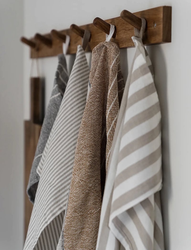 ERNST - Kitchentowel - keittiöpyyhkeet - beige/white - 2