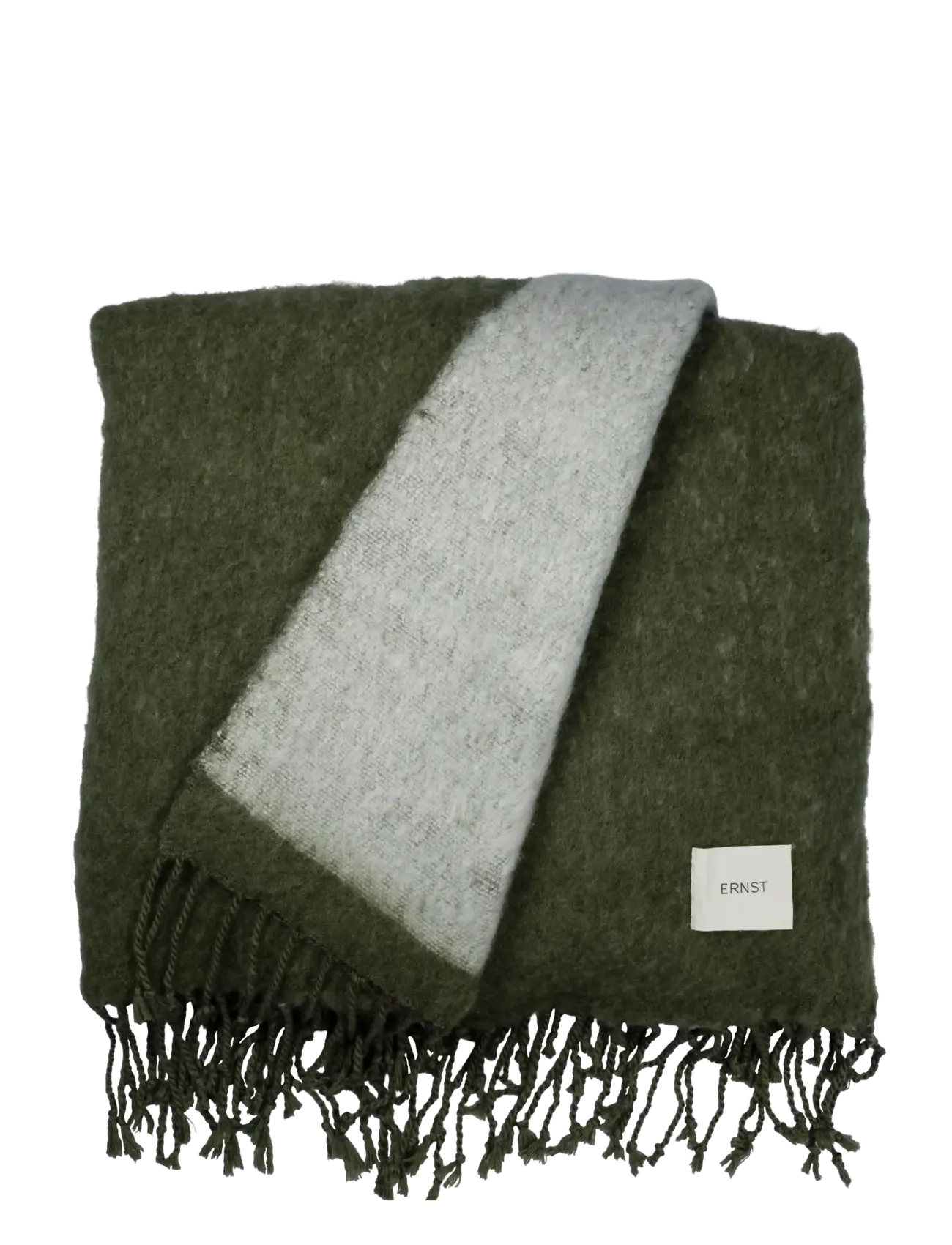 ERNST Blanket - Outdoor - GREEN/WHITE / green