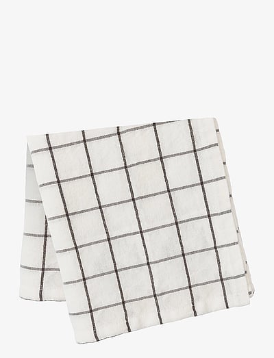 ERNST Tablecloth 145x240 white/brown - Astiat - WHITE/BROWN / white