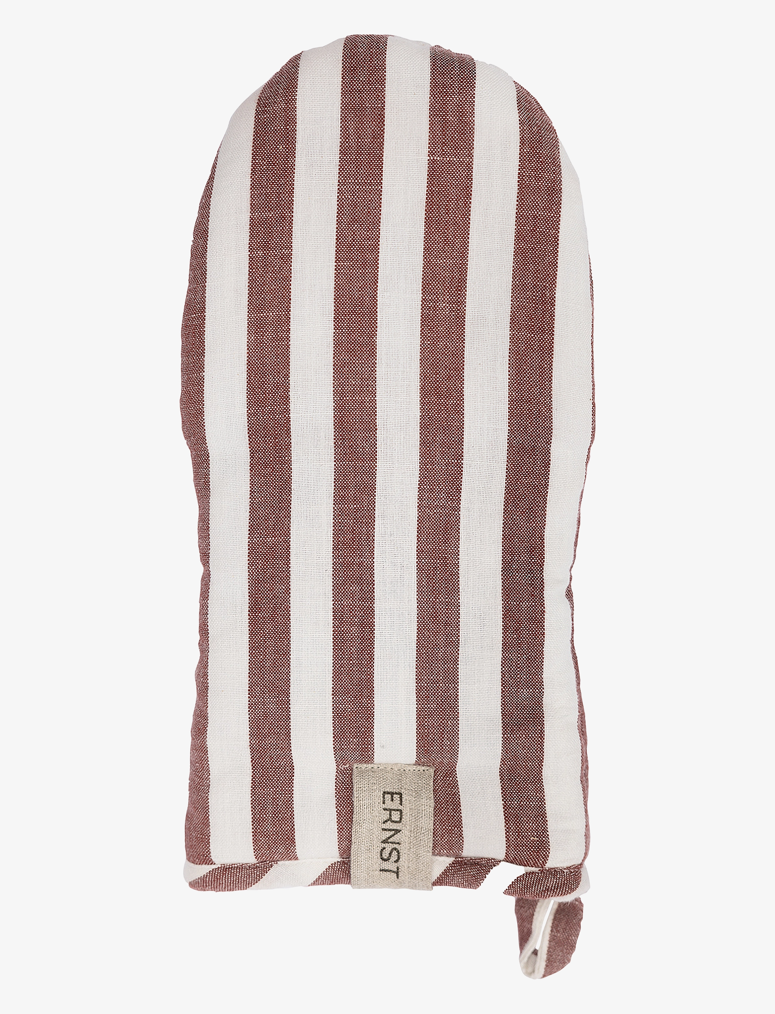 ERNST Grillvante bred rand röd/vit - ERNST - RED/WHITE / red