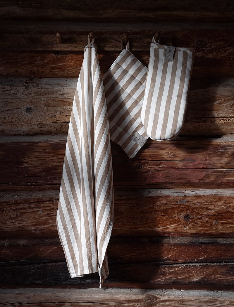 ERNST - Kitchentowel - tea towels - caramel/white - 1