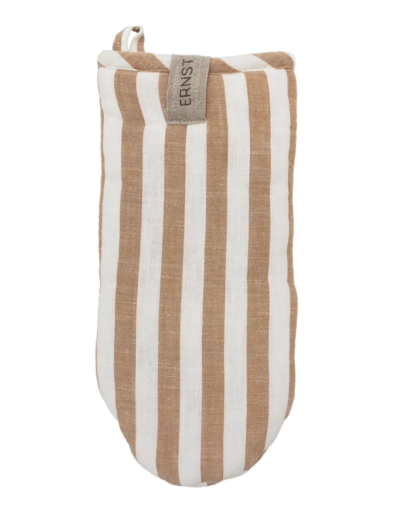 ERNST Oven glove - Textilier - CARAMEL/WHITE / brown