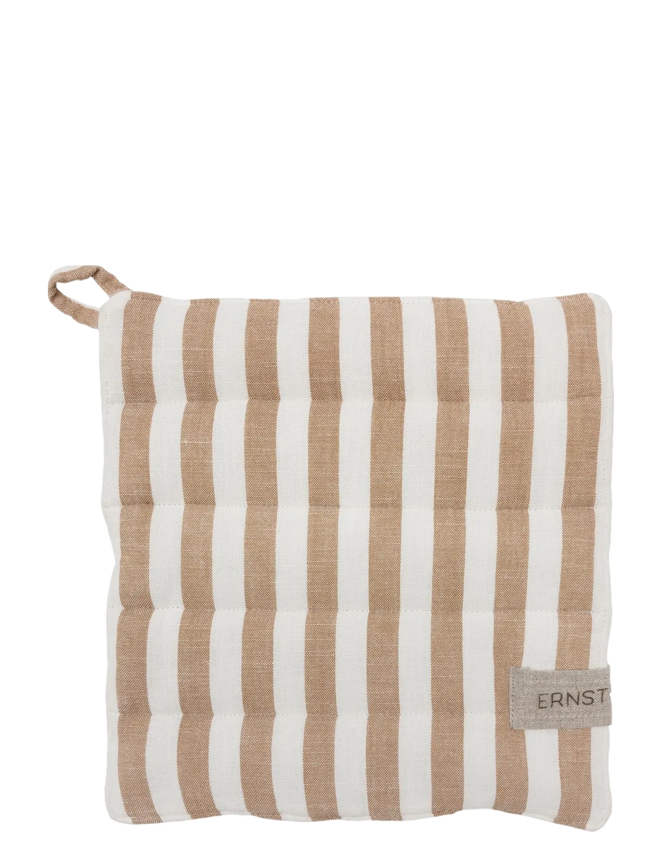 ERNST Pot holder - Textilier - CARAMEL/WHITE / brown