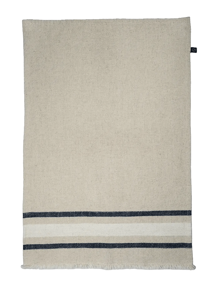 ERNST - Kitchentowel - köögirätikud - natural/white/blue - 1