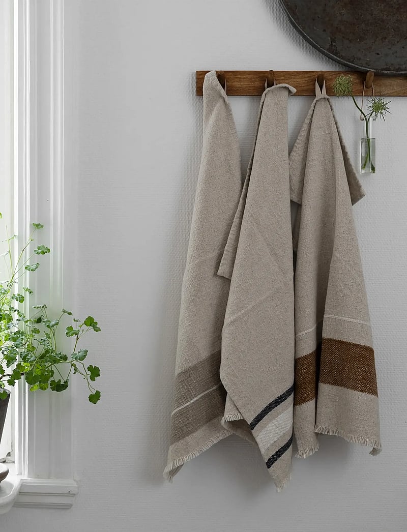 ERNST - Kitchentowel - tea towels - natural/caramel/white - 0