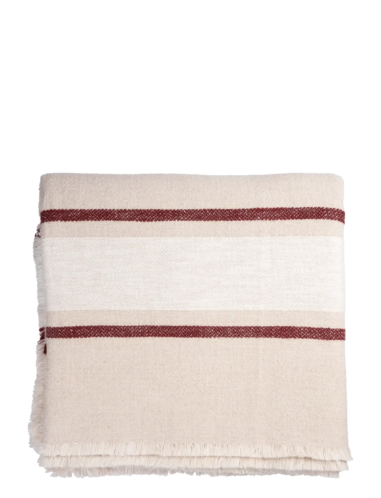 ERNST Tablerunner - Tablecloths & Runners - NATURAL/WHITE/RED / beige