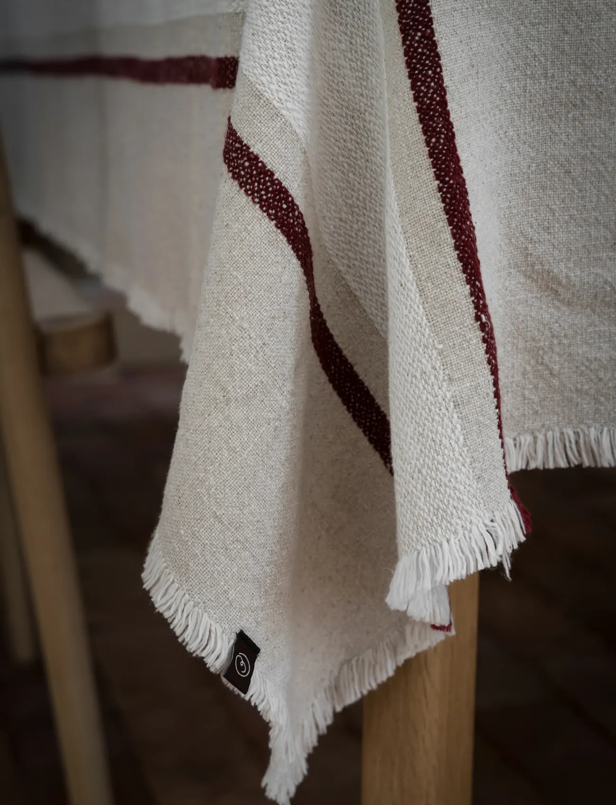 ERNST - Tablecloth - tablecloths & runners - natural/white/red - 0
