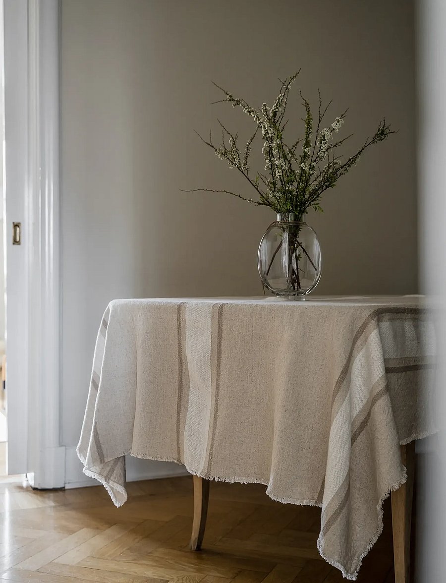ERNST - Tablecloth - tischdecken & tischläufer - white/natural/beige - 0