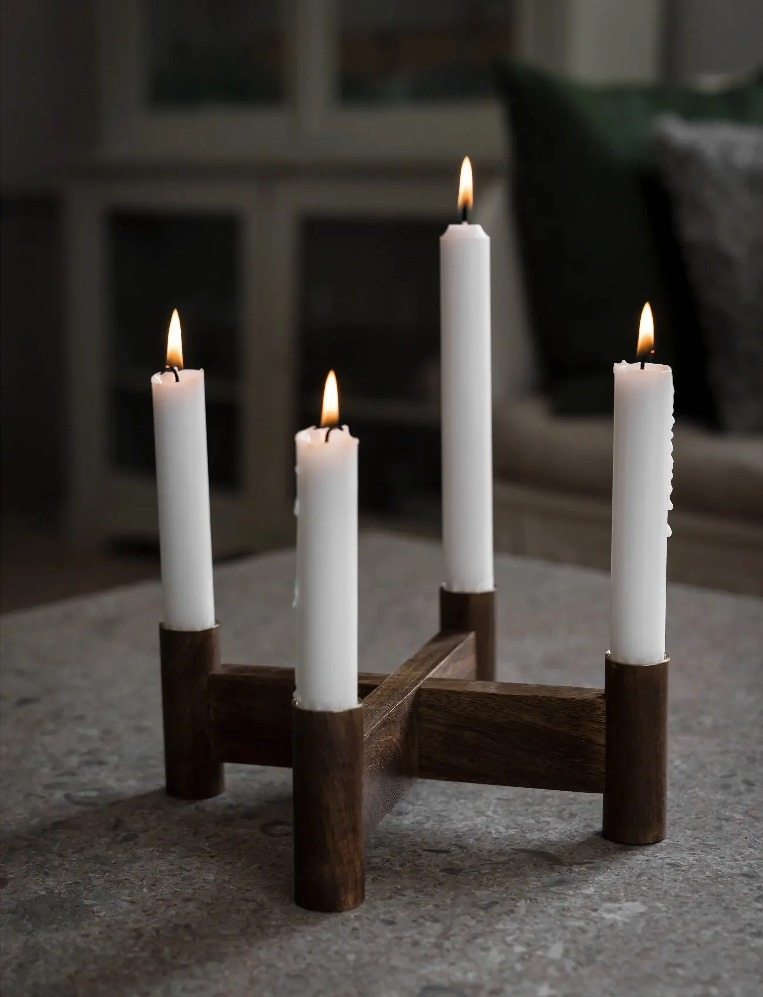 ERNST - Candleholder - laveste priser - darkbrown - 1