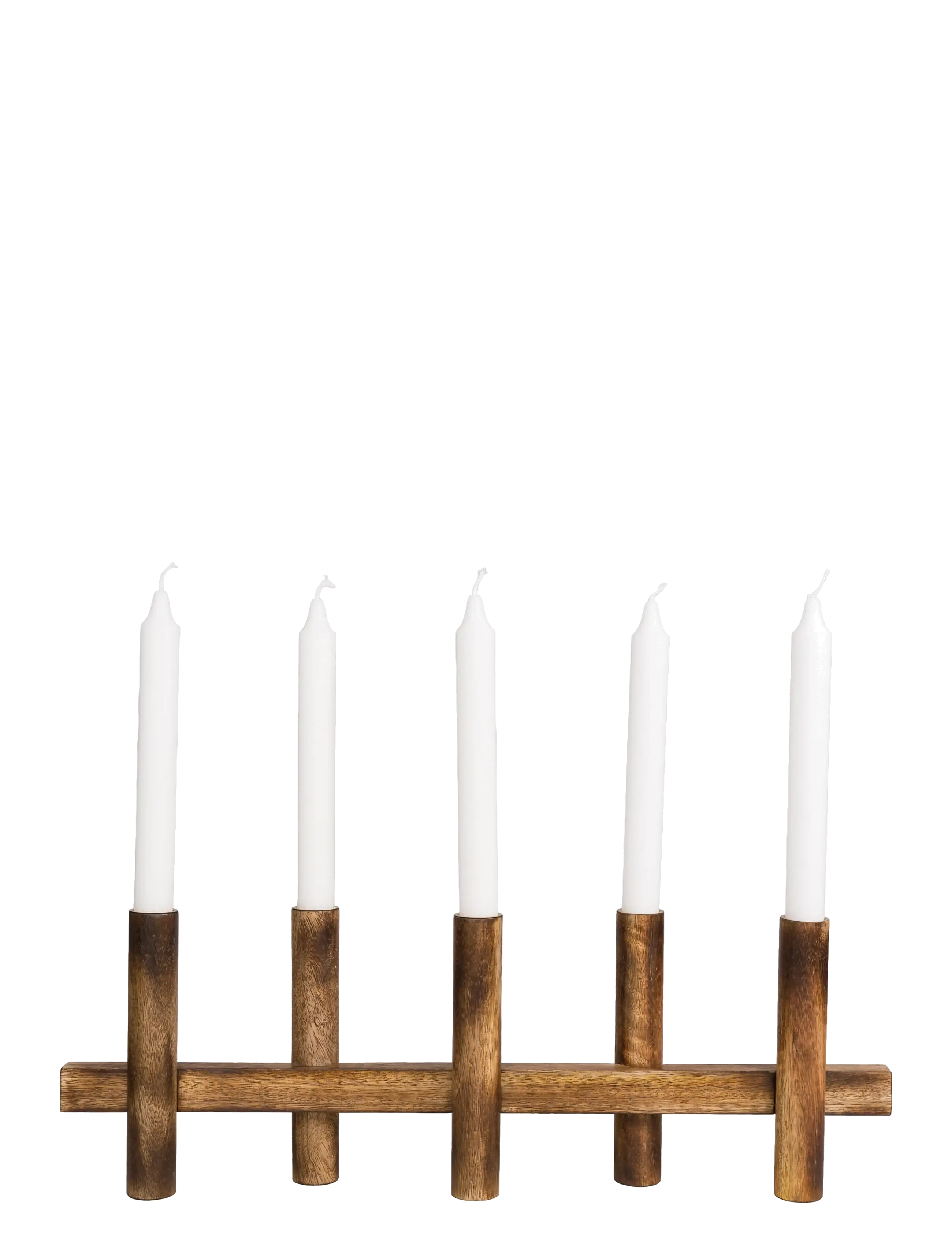 ERNST Candleholder - Julepynt - DARKBROWN / brown