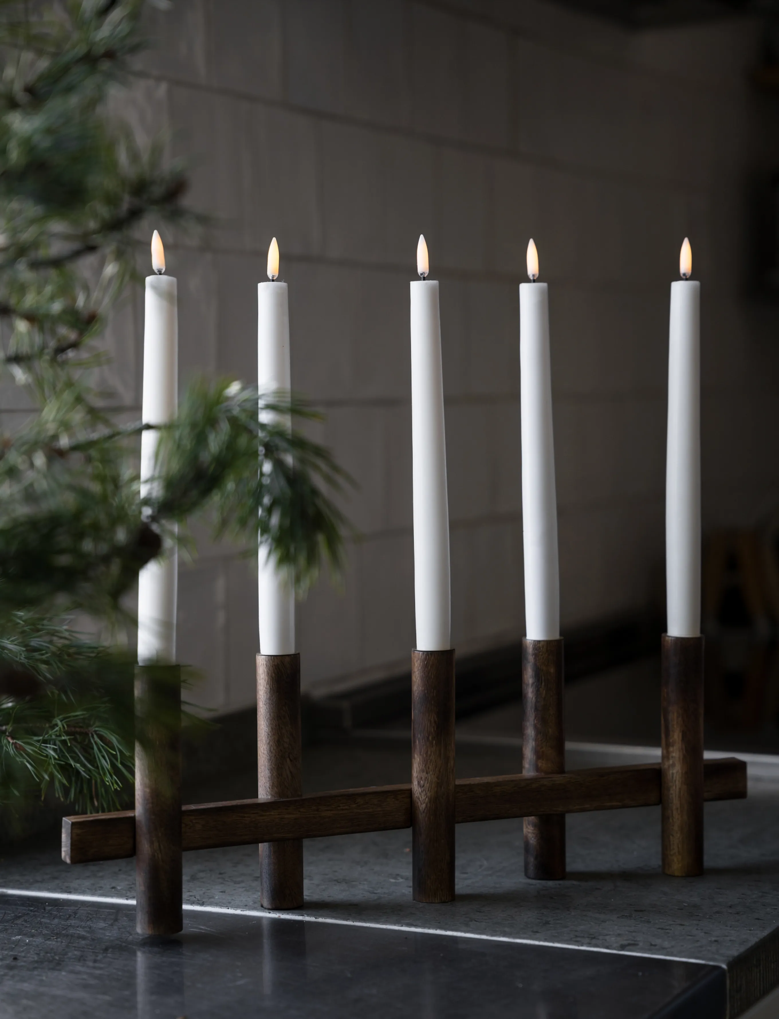 ERNST - Candleholder - julepynt - darkbrown - 2