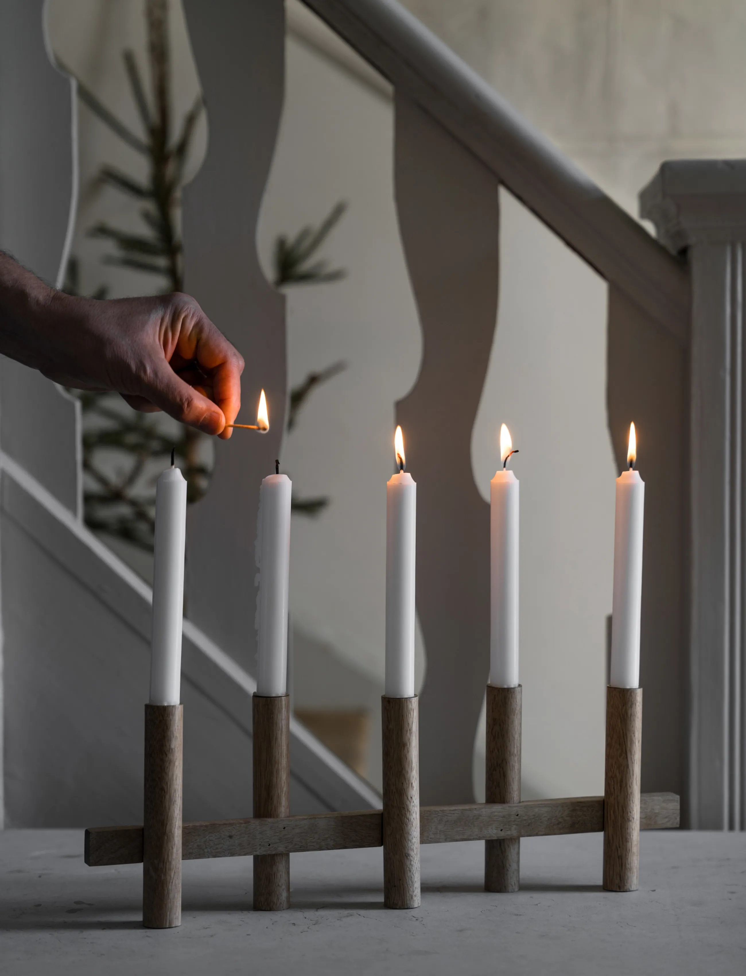 ERNST - Candleholder - julepynt - natural - 0