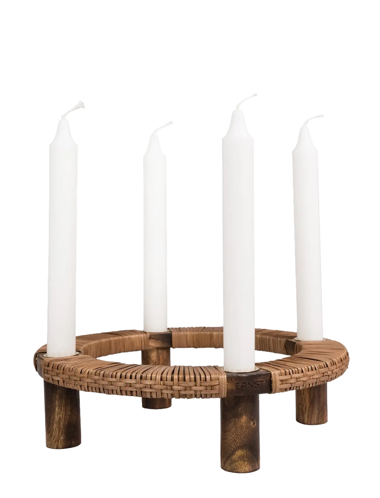 ERNST Candleholder - Julepynt - DARKBROWN / brown