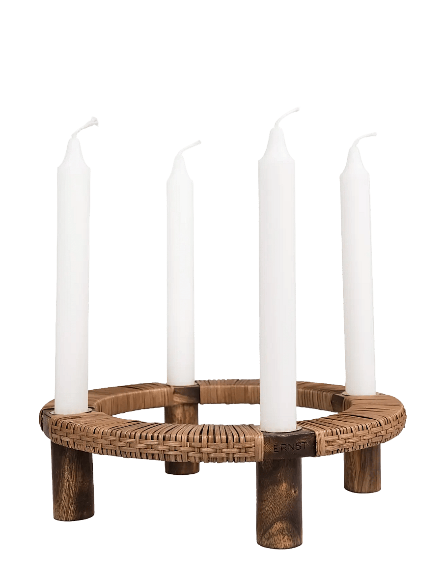 ERNST - Candleholder - weihnachtsdekoration - darkbrown - 1