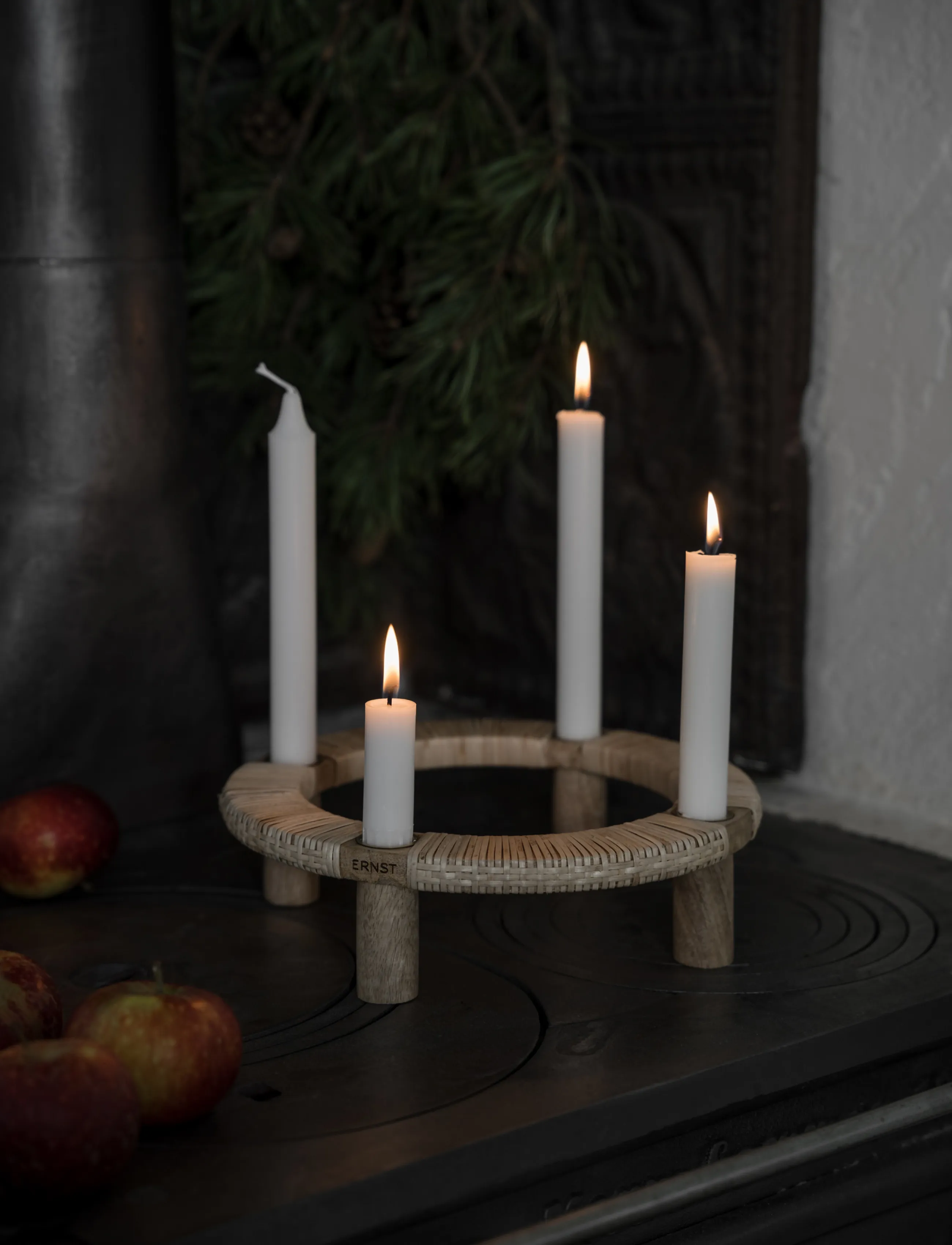 ERNST - Candleholder - julepynt - natural - 0