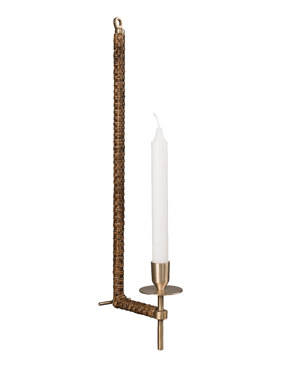 ERNST - Wall candleholder - kerzenständer - brass - 1