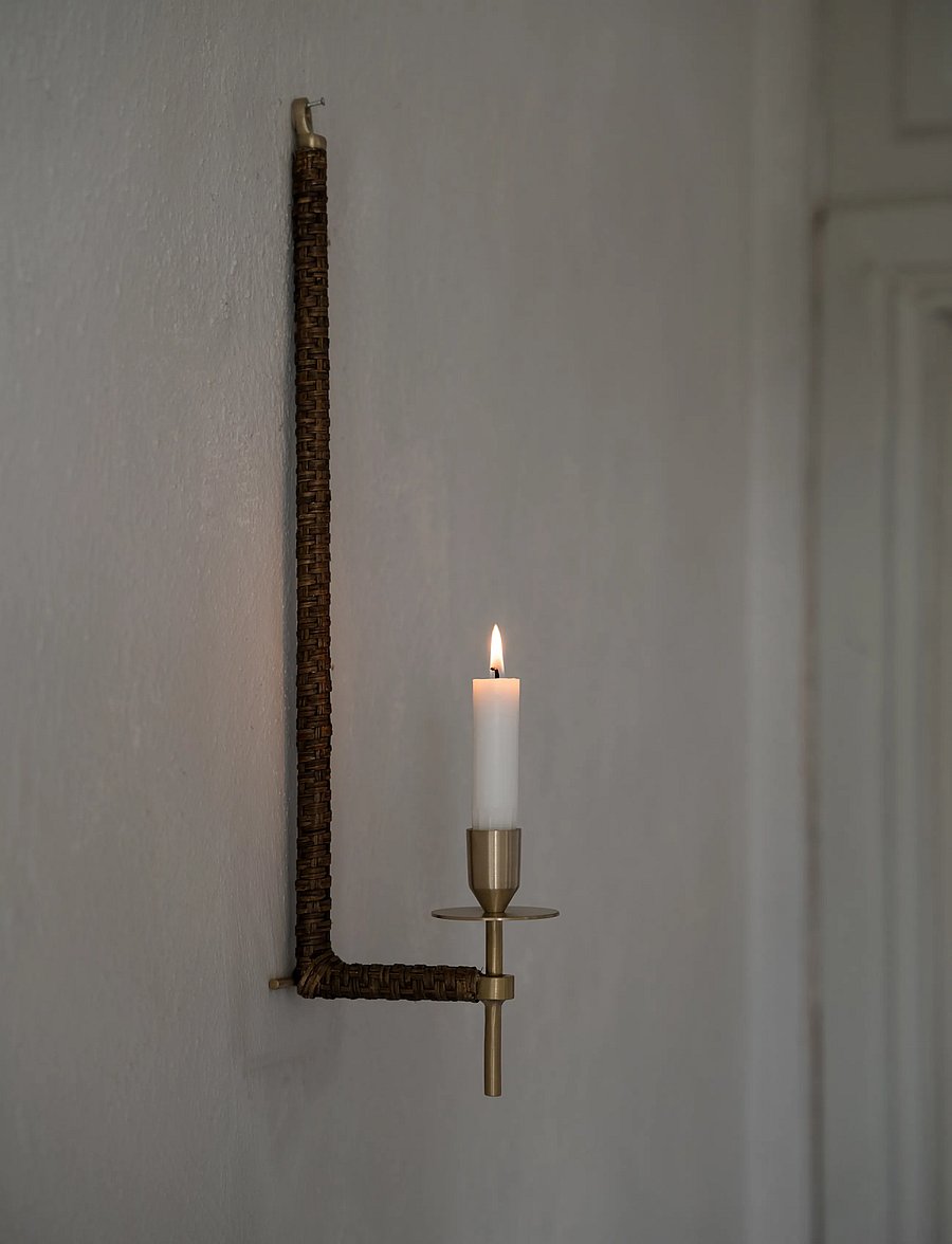 ERNST - Wall candleholder - kerzenständer - brass - 4