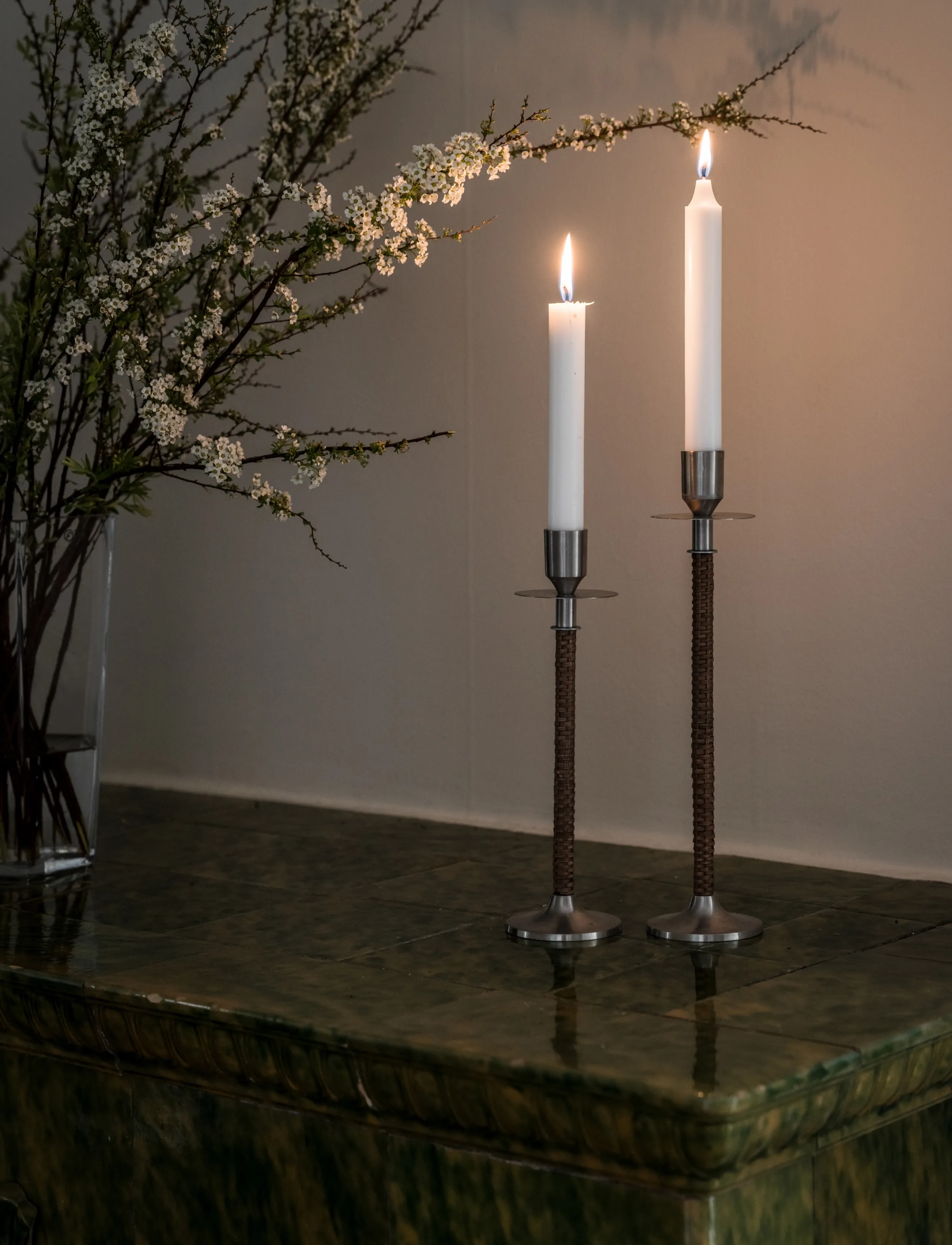 ERNST - Candleholder - ljusstakar - silver - 2