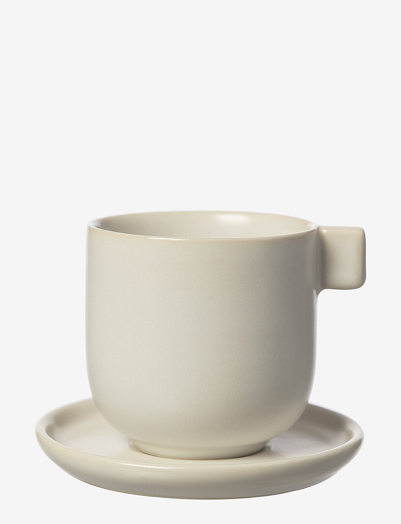 ERNST - Cup w saucer for coffee - zemākās cenas - white sand - 0